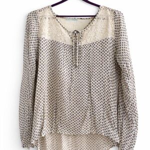 Maurice’s Country Chic Lace Detail Peasant Blouse Size XL